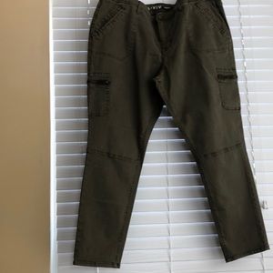 Army green cargo style jegging